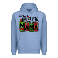 Colony Blue merry mama Christmas Premium Hoodie - Jasminsmagicworld