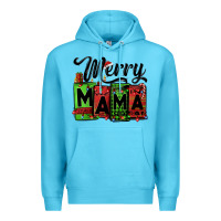 Ocean Blue merry mama Christmas Premium Hoodie - Jasminsmagicworld