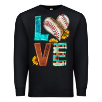 Black western love baseball Premium Sweatshirt - HRA Design Shop