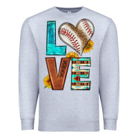 Heather Grey western love baseball Premium Sweatshirt - HRA Design Shop