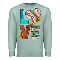 Seafoam western love baseball Premium Sweatshirt - HRA Design Shop