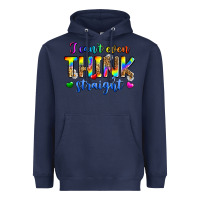 Navy i can't even think straight Heavyweight Hoodie - Zillion Design Studio