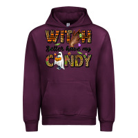 Mauve Wine Witch better have my candy Urban Hoodie - NancyCooperArtShop