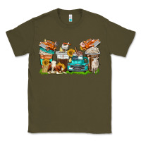 Army Green farm truck coffee cups Classic Tee - texasbilliewilder