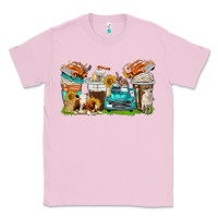 Bubblegum Pink farm truck coffee cups Classic Tee - texasbilliewilder