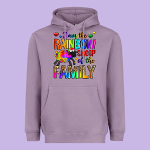 I Am The Rainbow Sheep Of The Family Heavyweight Hoodie Designed By Zillion Design Studio