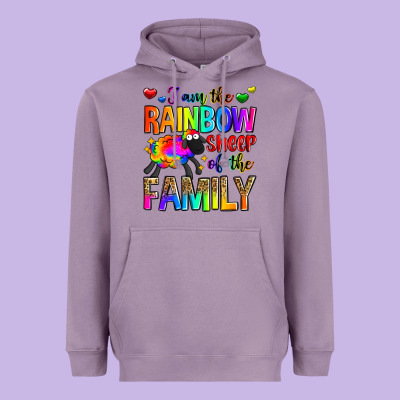 I Am The Rainbow Sheep Of The Family Heavyweight Hoodie Designed By Zillion Design Studio
