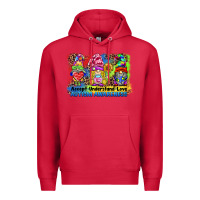 Cardinal accept understand love autism awareness western background Premium Hoodie - BarkalooDesign