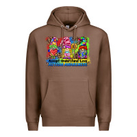 Chestnut accept understand love autism awareness western background Premium Hoodie - BarkalooDesign