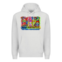 Dove Grey accept understand love autism awareness western background Premium Hoodie - BarkalooDesign