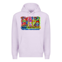 Lilac accept understand love autism awareness western background Premium Hoodie - BarkalooDesign