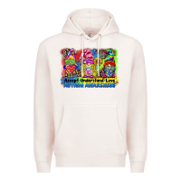 Accept Understand Love Autism Awareness Western Background Premium Hoodie | Teevron