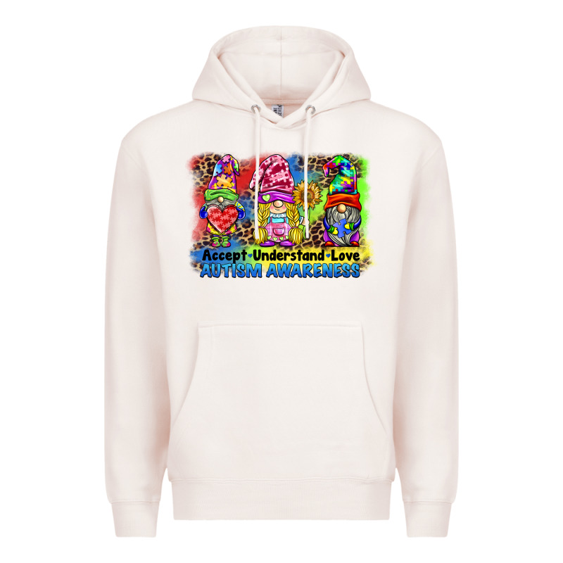 Accept Understand Love Autism Awareness Western Background Premium Hoodie by BarkalooDesign | Teevron