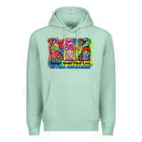 Seafoam accept understand love autism awareness western background Premium Hoodie - BarkalooDesign