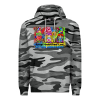 Slate Camo accept understand love autism awareness western background Premium Hoodie - BarkalooDesign
