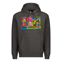 Smoke accept understand love autism awareness western background Premium Hoodie - BarkalooDesign