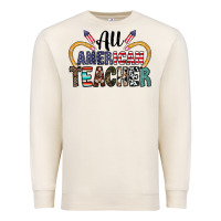 Sandshell all american teacher Premium Sweatshirt - CowhideDigitalArt