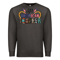 Smoke all american teacher Premium Sweatshirt - CowhideDigitalArt