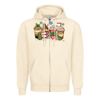 Sandshell christmas tree cake  coffee cups Zipper Hoodie - Zillion Design Studio