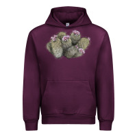 Mauve Wine cob beehive cactus Urban Hoodie - LillyAllenDesigns