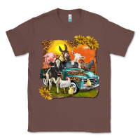 Chestnut farm truck with farm animals Classic Tee - texasbilliewilder