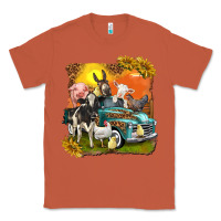 Copper farm truck with farm animals Classic Tee - texasbilliewilder