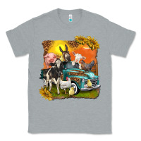 Heather Grey farm truck with farm animals Classic Tee - texasbilliewilder