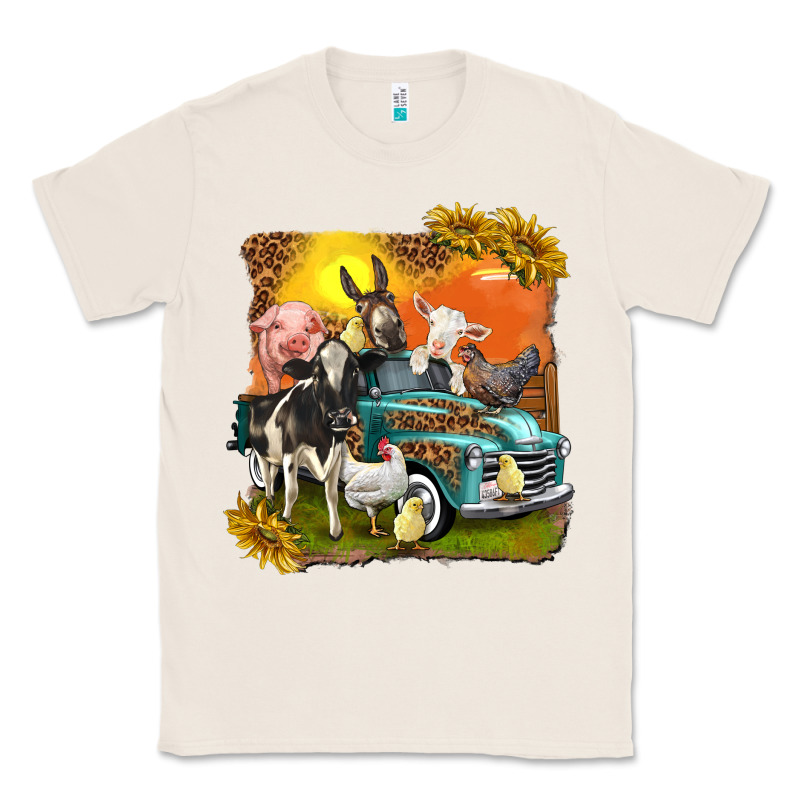 Farm Truck With Farm Animals Classic Tee by texasbilliewilder | Teevron