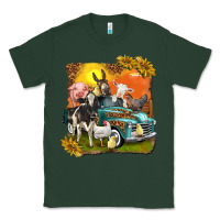 Sports Green farm truck with farm animals Classic Tee - texasbilliewilder