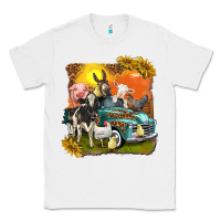 White farm truck with farm animals Classic Tee - texasbilliewilder