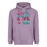 Lavender Live Love Fight Breast Cancer Heavyweight Hoodie - texasbilliewilder