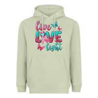 Matcha Live Love Fight Breast Cancer Heavyweight Hoodie - texasbilliewilder