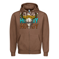 Chestnut howdy howdy howdy western bull skull Zipper Hoodie - texasbilliewilder