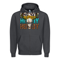 Smoke howdy howdy howdy western bull skull Zipper Hoodie - texasbilliewilder