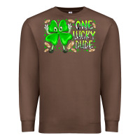 Chestnut one lucky dude Premium Sweatshirt - RacoonDesign