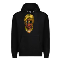 Black african woman Premium Hoodie - NancyCooperArtShop