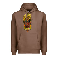 Chestnut african woman Premium Hoodie - NancyCooperArtShop