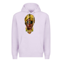 Lilac african woman Premium Hoodie - NancyCooperArtShop