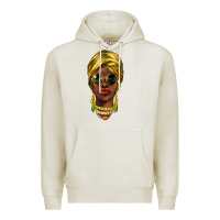 Oatmeal Heather african woman Premium Hoodie - NancyCooperArtShop