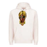 Pale Pink african woman Premium Hoodie - NancyCooperArtShop