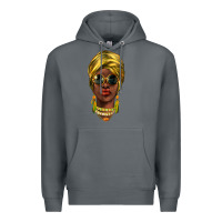 Rock african woman Premium Hoodie - NancyCooperArtShop