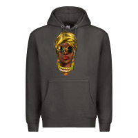Smoke african woman Premium Hoodie - NancyCooperArtShop