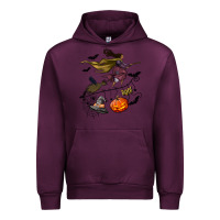 Mauve Wine Witch Urban Hoodie - NancyCooperArtShop