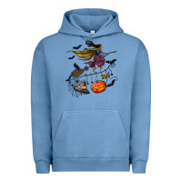 Pigment Pebble Blue Witch Urban Hoodie - NancyCooperArtShop