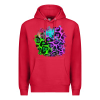 Cardinal Colorful Leopard patch Premium Hoodie - RanaPortraitStore