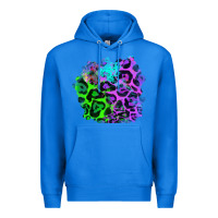 True Royal Colorful Leopard patch Premium Hoodie - RanaPortraitStore