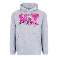 Heather Grey Medical Laboratory Technician Breast Cancer Heavyweight Hoodie - texasbilliewilder