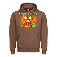 Chestnut i m fulfilling my destiny Zipper Hoodie - texasbilliewilder
