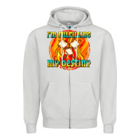 Dove Grey i m fulfilling my destiny Zipper Hoodie - texasbilliewilder