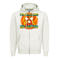 Oatmeal Heather i m fulfilling my destiny Zipper Hoodie - texasbilliewilder
